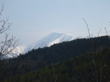 Crête enneigée après Col de Tende