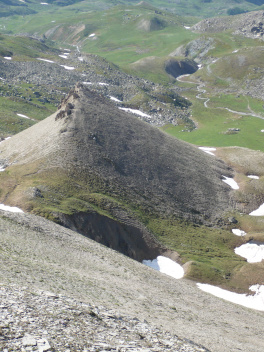 Terril depuis col Maurin