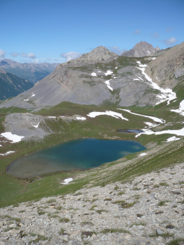 Lac Reculaye depuis col Aguya
