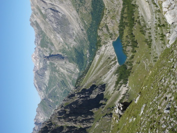 Lago Visaisa depuis la montée vers l’Apzoi