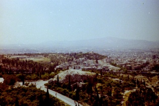 Athènes, l’Acropole vue de loin