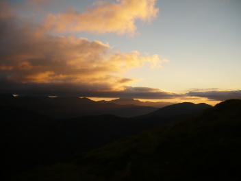 Coucher de soleil au pic Soulaing (1589 m)