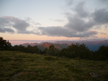 Coucher de soleil au pic Soulaing (1589 m)