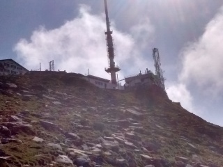 Antenne au sommet de la Rhune, altitude 905 m