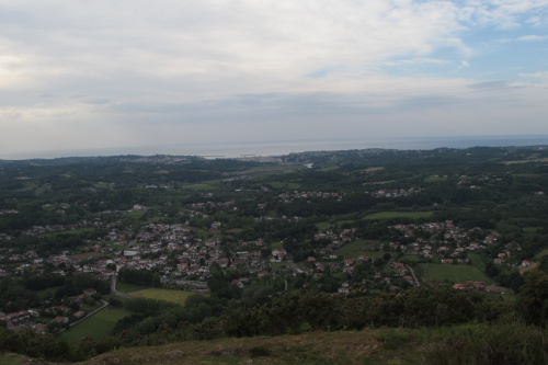 Panorama Ascain et océan depuis mendi