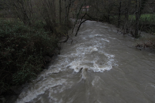 La Nivelle à Dantxarinea en crue